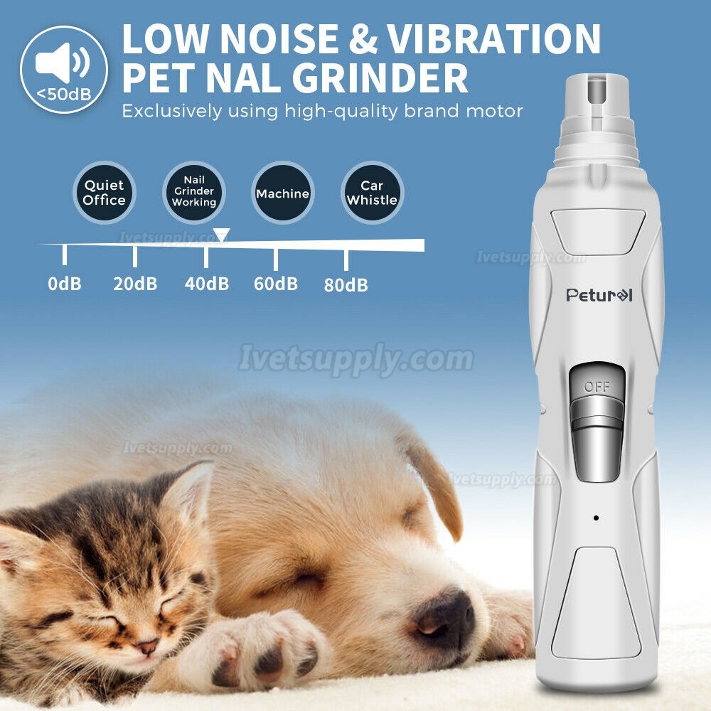 Professional Pet Dog Cat Nail Trimmer Grooming Tool Grinder Electric Clipper Kit